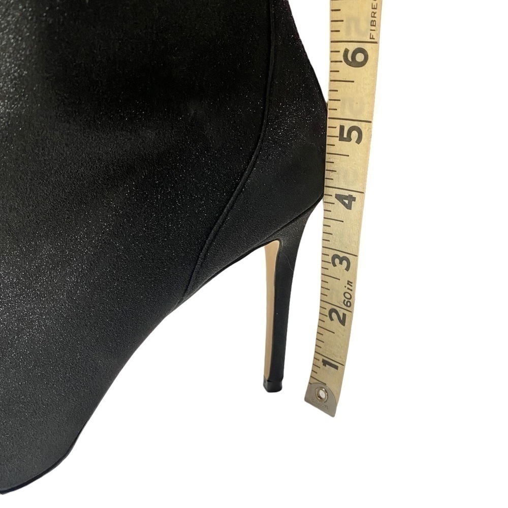 Jewel Badgley Mischka Heeled Bootie, Black Metallic. - Picture 7 of 12